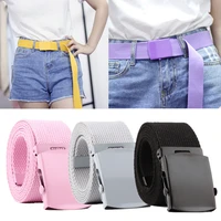 canvas long waistband fashion unisex adjustable women belt outdoor travel tactical waist belt jeans casual luxury
