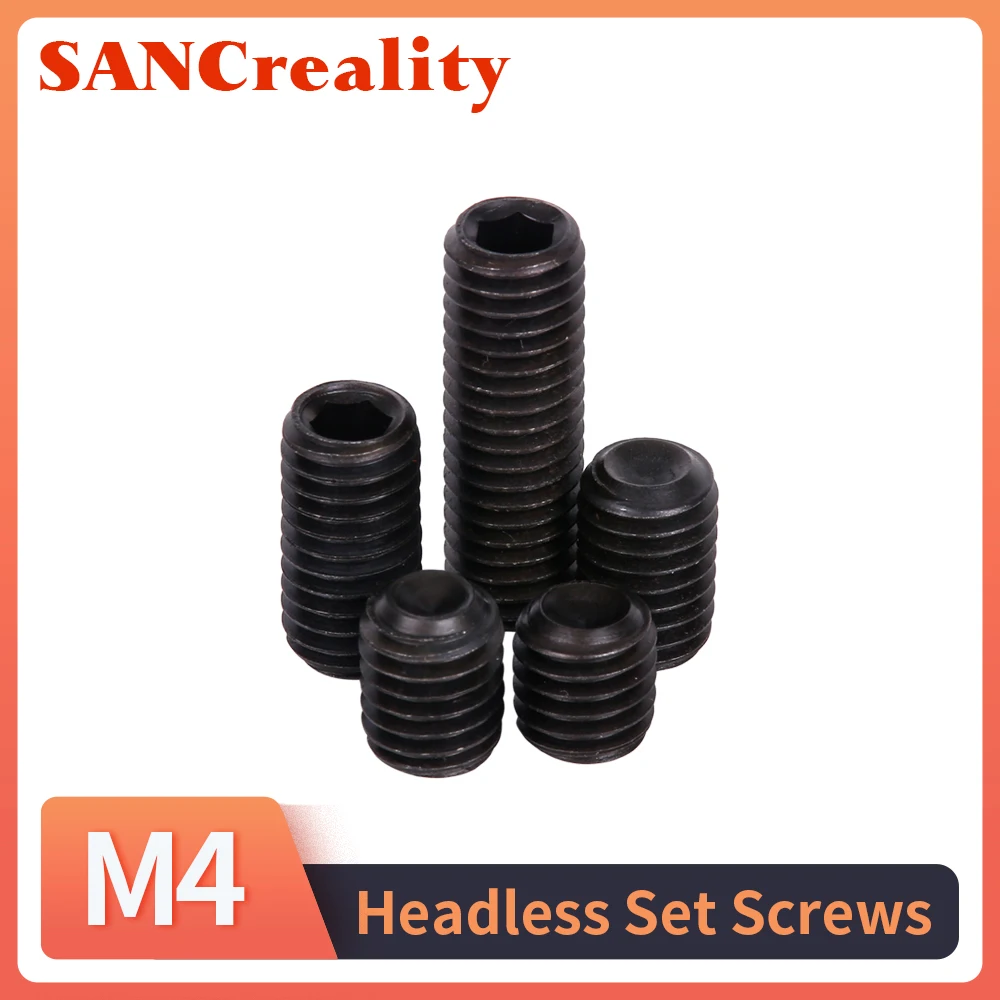 

M3-M6 Black Grub Screws Cup Point Hex Hexagon Socket Set Screw Allen Headless Set Screws Bolts High Tensile 12.9 Grade