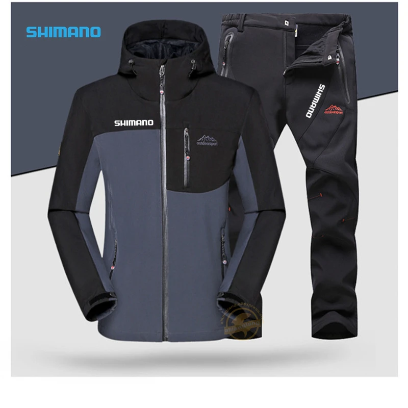 

Мужская осенне-зимняя одежда для рыбалки SHIMANO, водонепроницаемые спортивные костюмы для кемпинга и рыбалки на открытом воздухе, спортивные ...