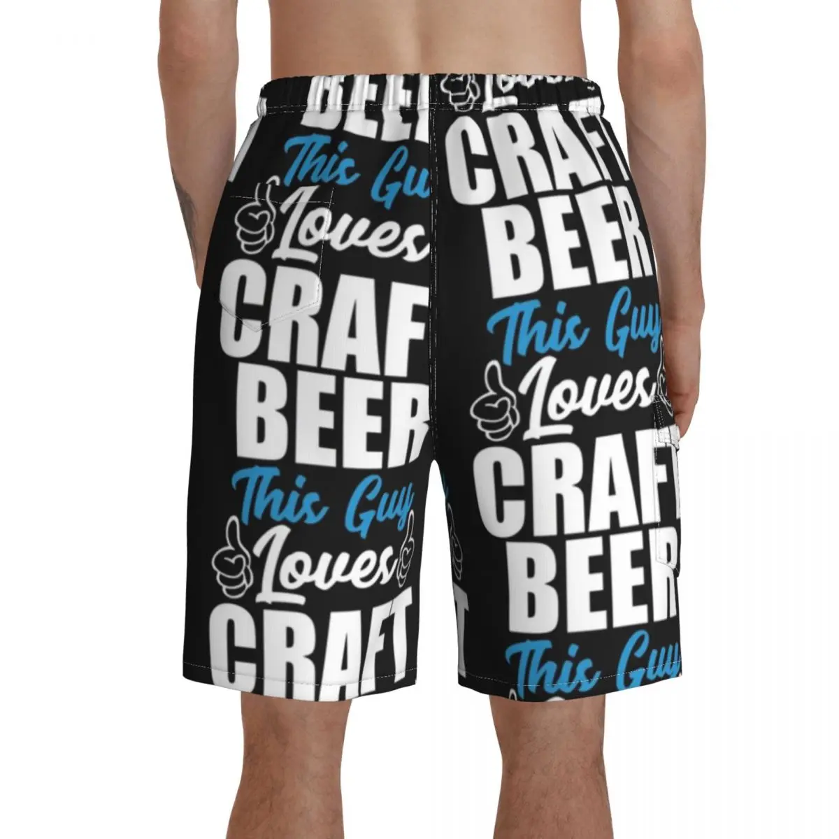 

Craft Beer Board Shorts Beach Swimming Trunks Polyester Funny Men Swim Trunks