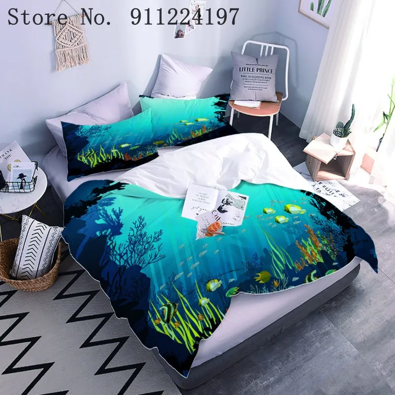 Синий фон Постельное белье для взрослых пододеяльник мягкой микрофибры один