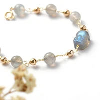 bardo crystal moonstone bracelet for women ins special interest design bracelet lucky year neon jewelry