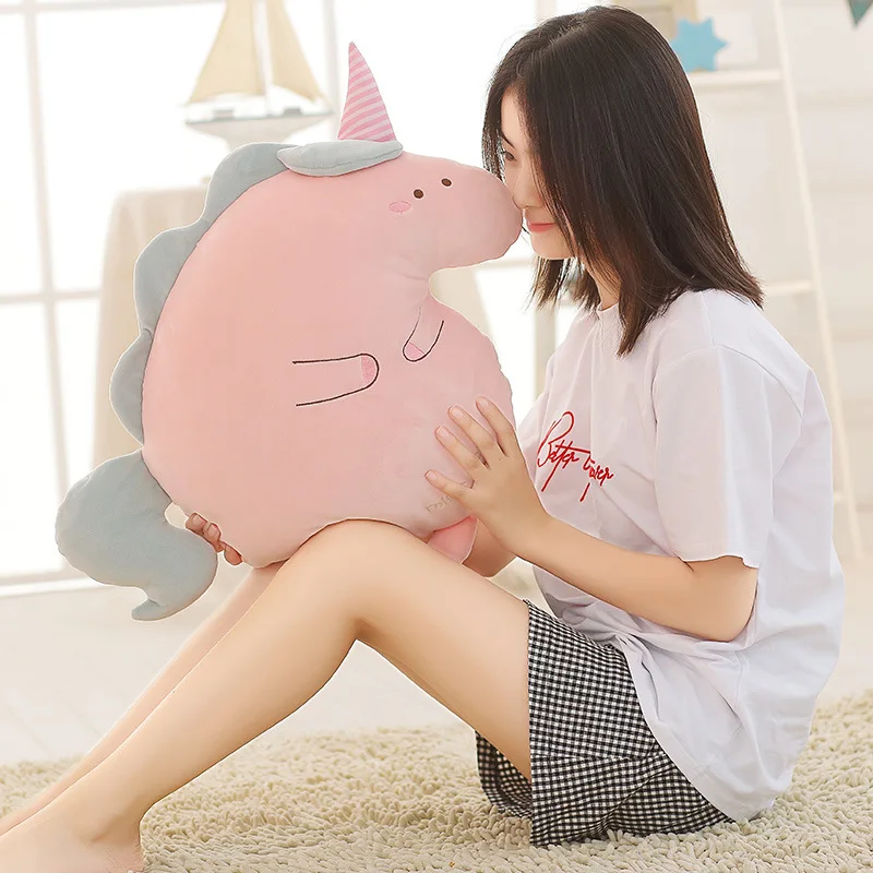 50 см милое и мягкое плюшевое животное подушка каваи чучело Единорог держит