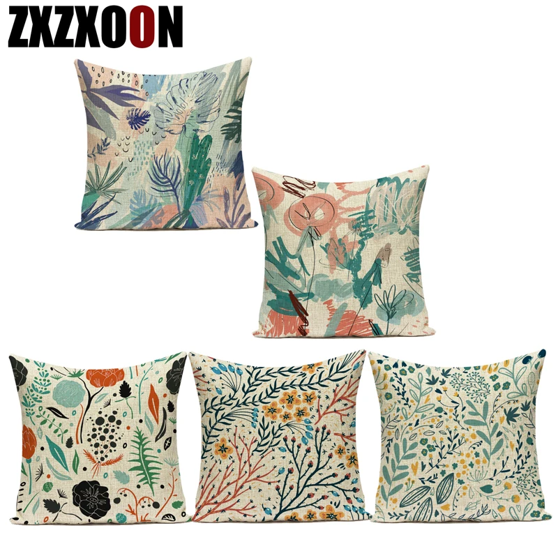 Тропическое растение кактус Цветы полиэстер домашний диван наволочки для