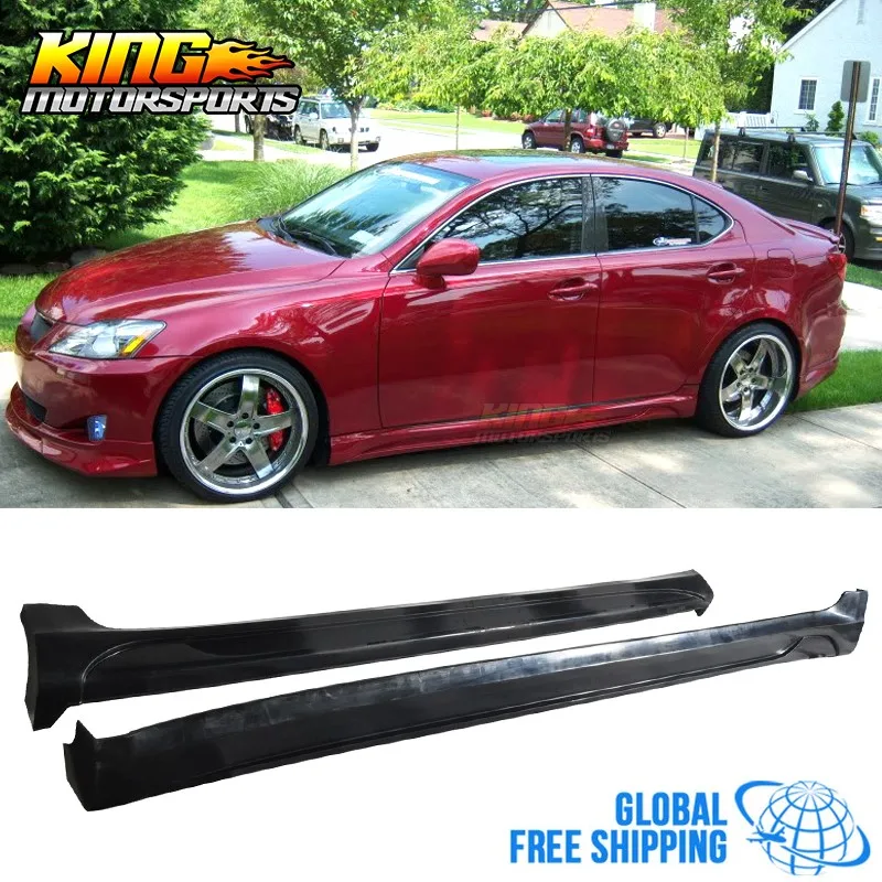 Подходит для 2006 2013 Lexus IS250 IS350 Уретановая боковая юбка бодикит PU глобальная