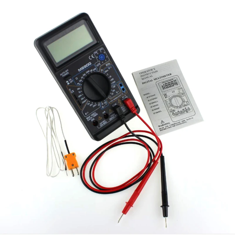 Электрический портативный Вольтметр Амперметр Датчик Профессиональный DT9205A AC DC