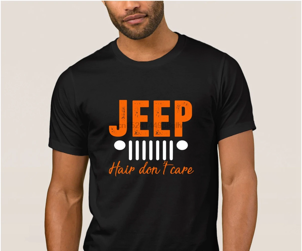 Новые стильные повседневные мужские футболки с надписью Jeeps Hair Dont Care на заказ
