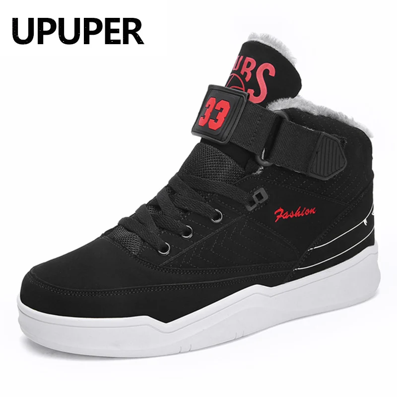 Модные мужские зимние ботинки UPUPER удобные плюшевые теплые кроссовки для мужчин