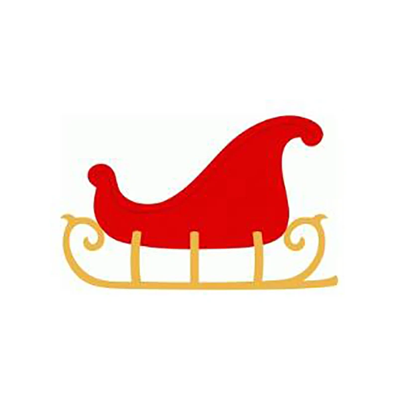 

Christmas sleigh knife mold metal cutting mold silver craft mold set handmade special gift stamp DIY scrapbook embossed template