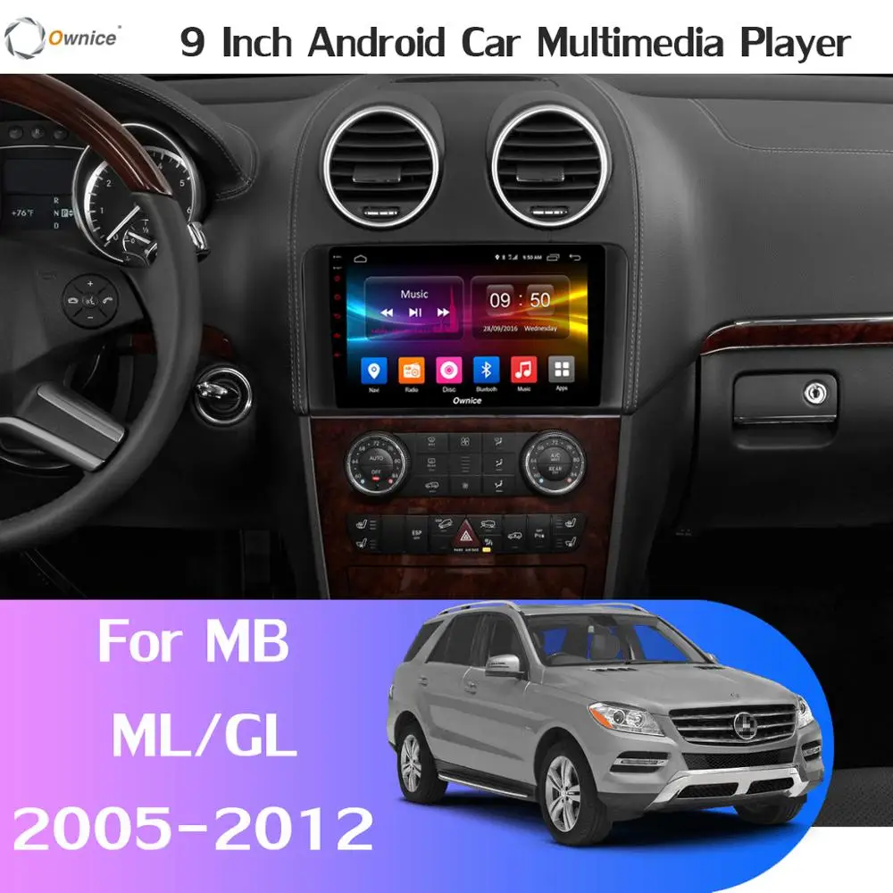 1Din 360 ° камера 4G LTE Android 9,0 4 Гб+ 64 Гб SPDIF DSP CarPlay автомобильный мультимедийный плеер для Mercedes Benz ML GL W164 X164 gps радио