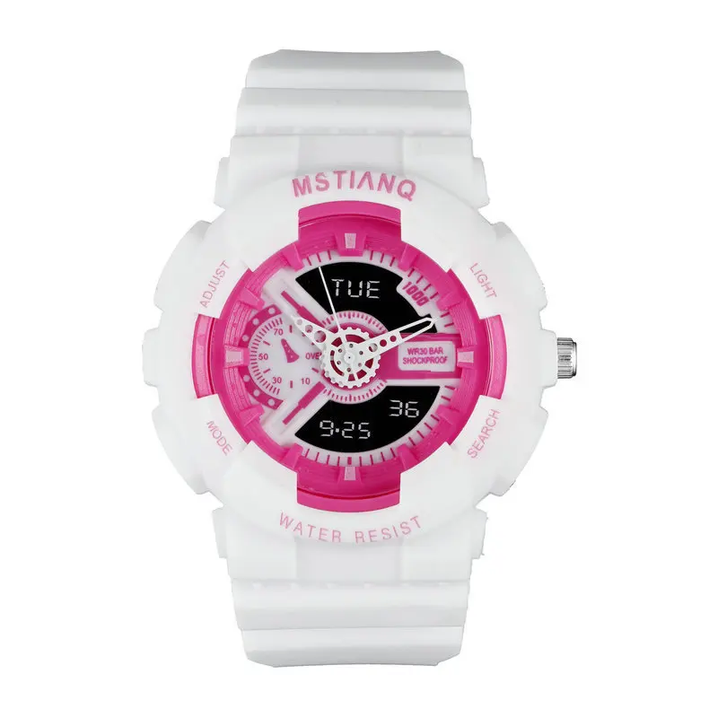 

Dual Display Students Watch Kids Luminous LED Digital Watches Boys Electronic Watch Children Sport Silicone Watch Men Wristwatch