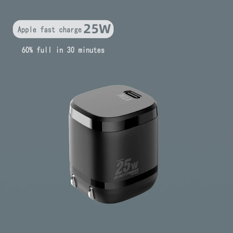 25w pd fast charger type c charging head portable eu us south korea plug adapter for samsung iphone and other mobile phones free global shipping
