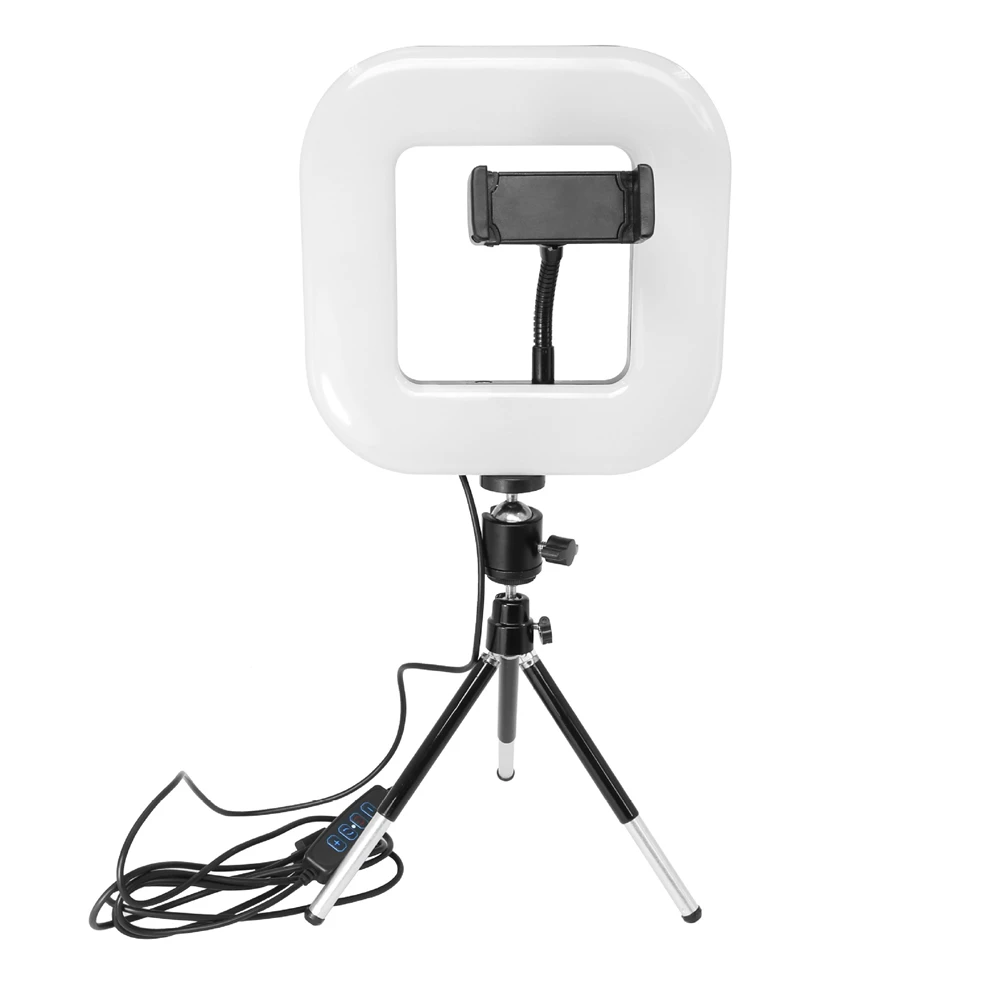 Фон для фотосъемки светодиодный Selfie Ring Light 18/28 см с регулируемой яркостью Камера