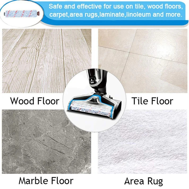 2 Multi-Surface 1868 Brush Rolls + 1 Area Rug Roller 1934 Replacement Compatible with Bissell Crosswave 1785 2303 2305 230 | Бытовая