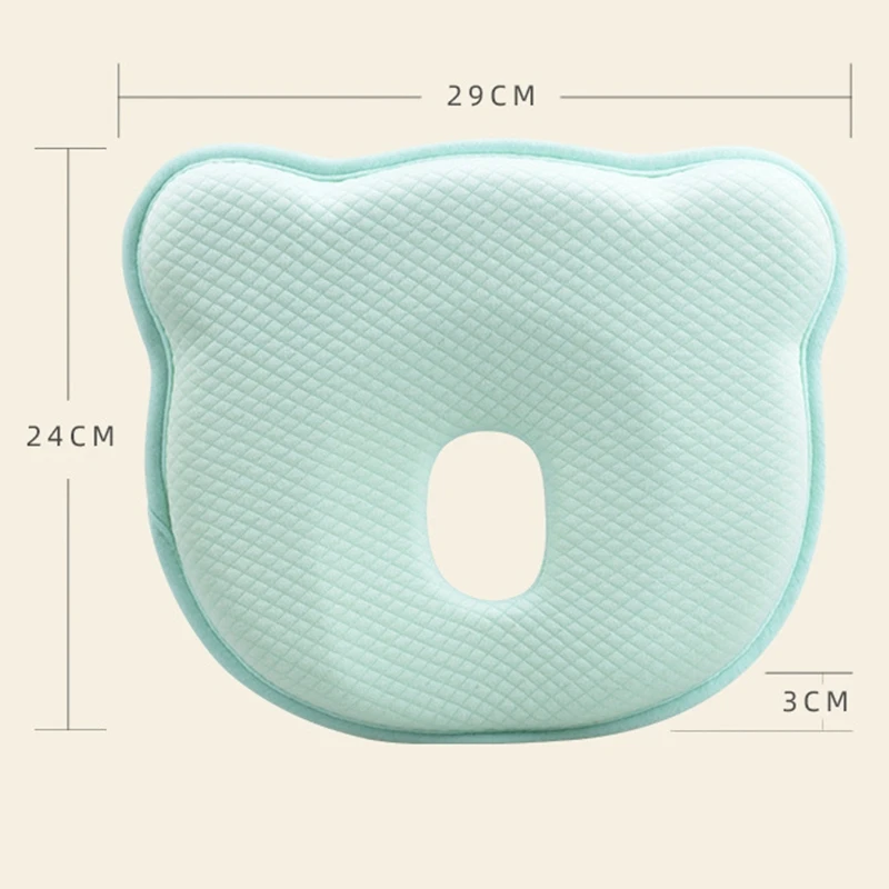 Baby Pillow Soft Infant Head Memory Foam Sleeping Cushion To Prevent Plagiocephaly Flat Syndrome | Мать и ребенок