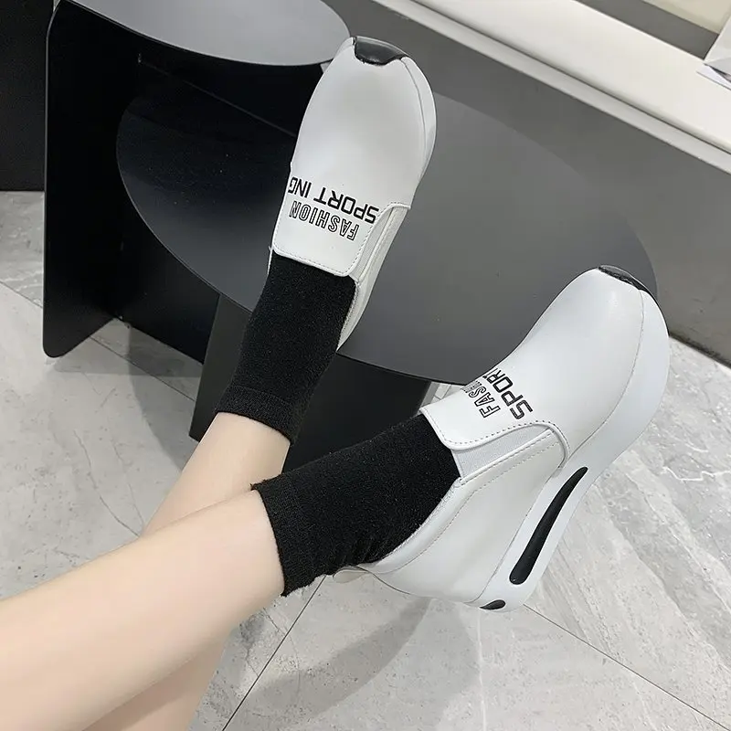 

New Women Shoes Slip-On Thick Platform Shoes Woman Casual Ladies Sport Flats Wedges Sneakers Zapatos 2021 Mujer Plus Size