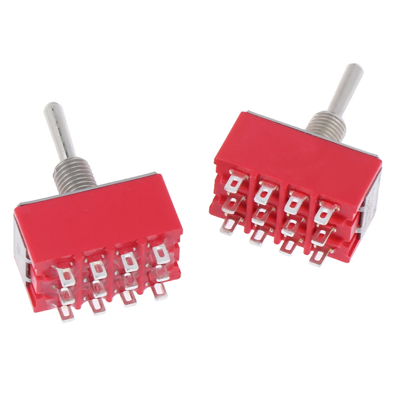 2 шт. 12 шпилек 4PDT Вкл/Выкл на 2/3 позиций мини переключатель МТС 402 403 | Обустройство