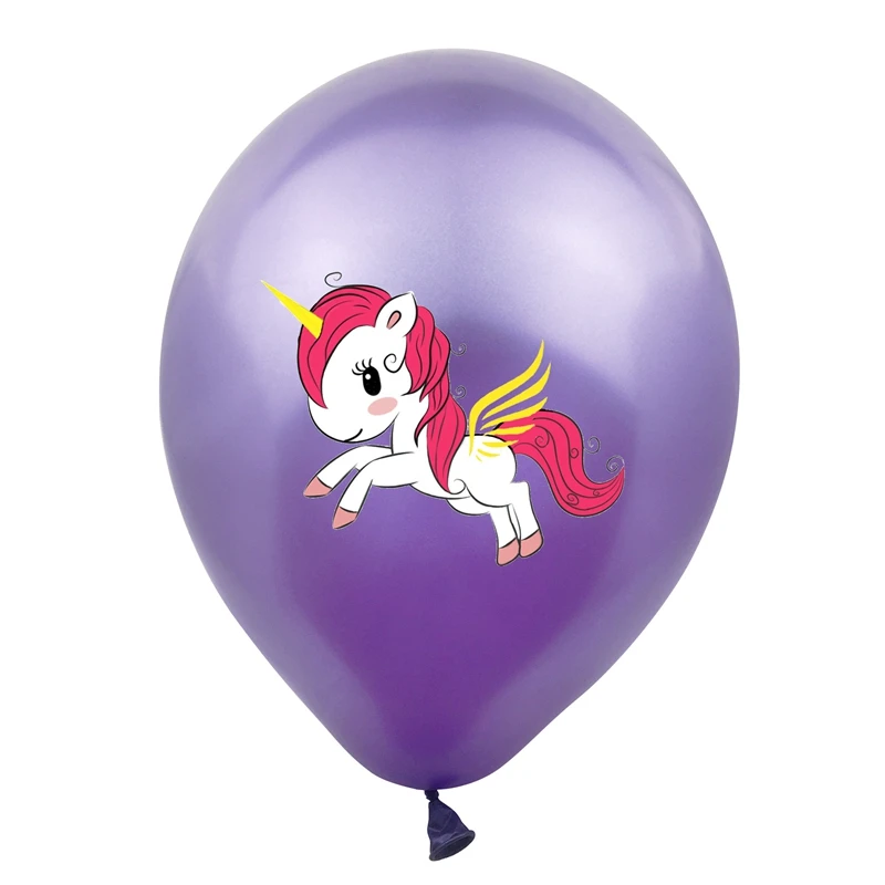 Симпатичные латексные воздушные шары с единорогом для дня рождения 12 дюймов 10 шт.
