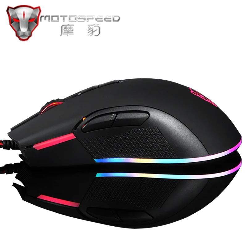 Игровая мышь Motospeed V70 проводная RGB USB PMW6400 PMW3360 12000 DPI|Мыши| |