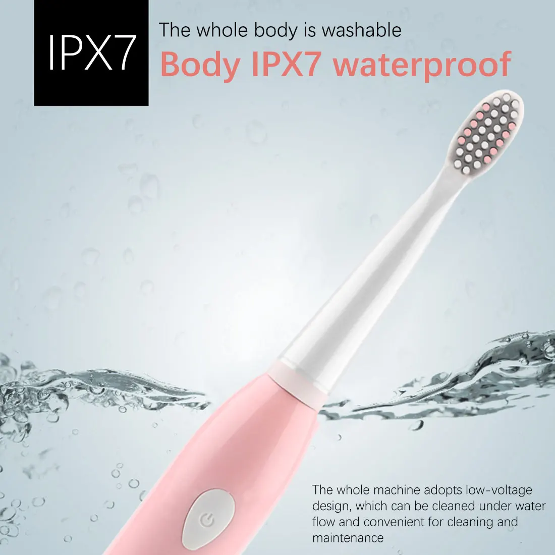 

Automatic Toothbrush Ultrasonic Sonic Electric Tooth Brushes USB Rechargeable Waterproof Wireless Teeth Brush Whitening Powerful