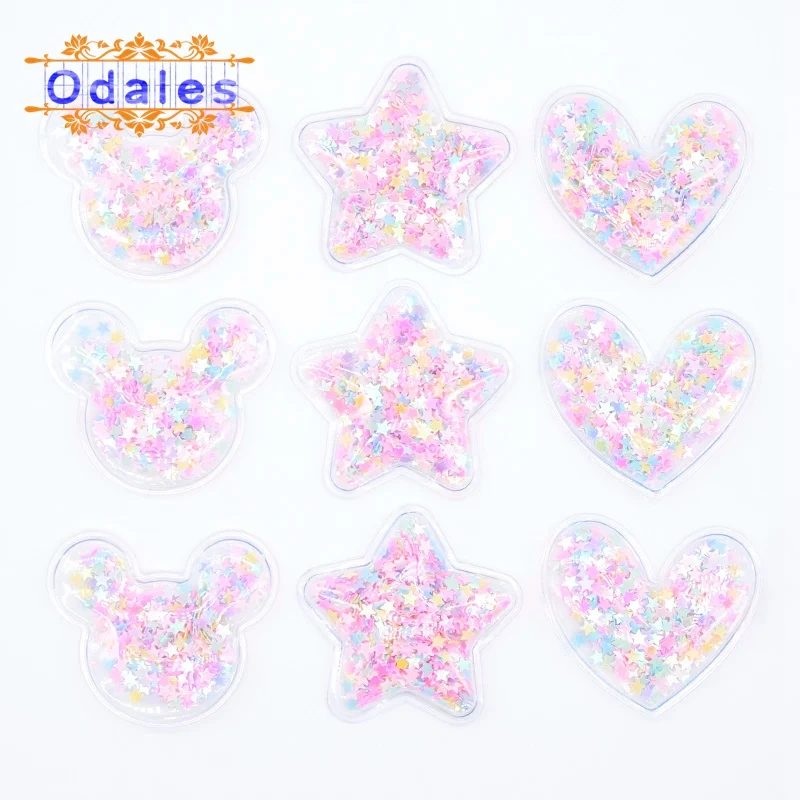 8 шт. блестки вышивка нашивки для головы мышки шитья обувь сделай сам заколки