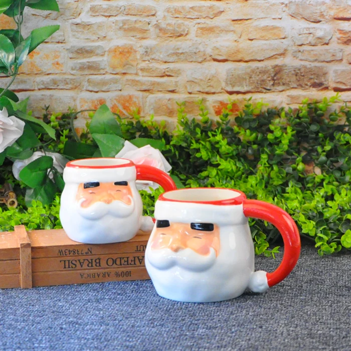 Новые креативные европейские Керамика Санта Клаус Кофе чашки чашка в форме