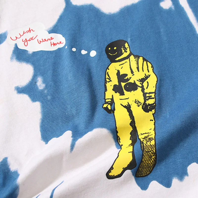 

Funko Pop Travis Scott Tie Dye Tee Tour Graffiti Blue T Shirt For Men Short Sleeve Tops Tshirts Women Vintage Camisetas De Mujer