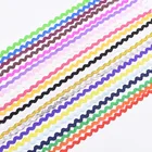 25 м 5 мм зигзаг кружевная отделка Лента Ric Rac полиэфирные ленты Сделай Сам шитье кружева Золотая отделка Аксессуары для одежды ручная работа