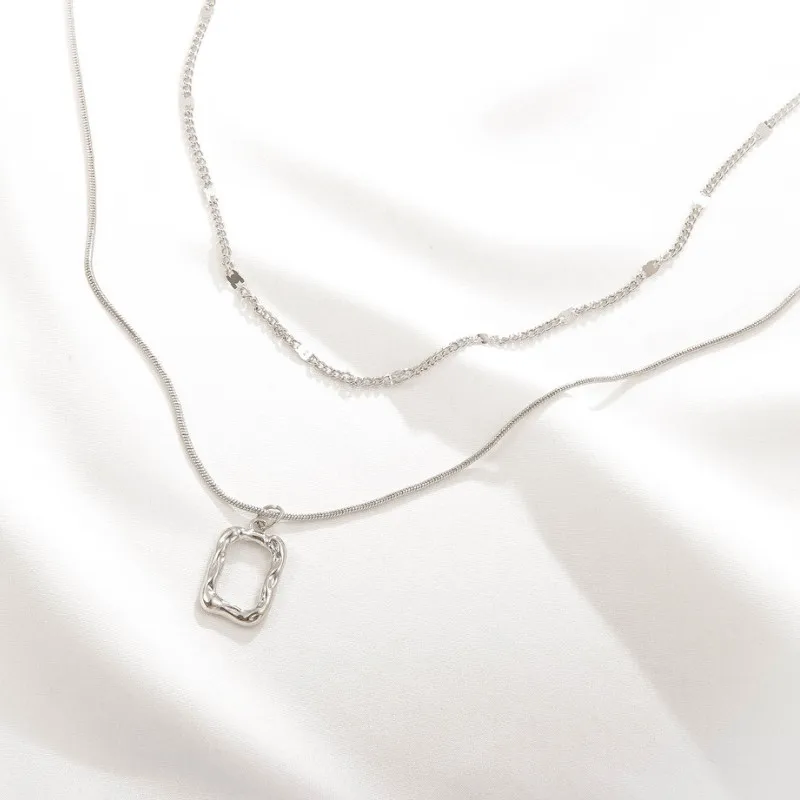 

New Irregular Pendant Clavicle Chain Women Geometric Multi-layer Necklaces Jewelry