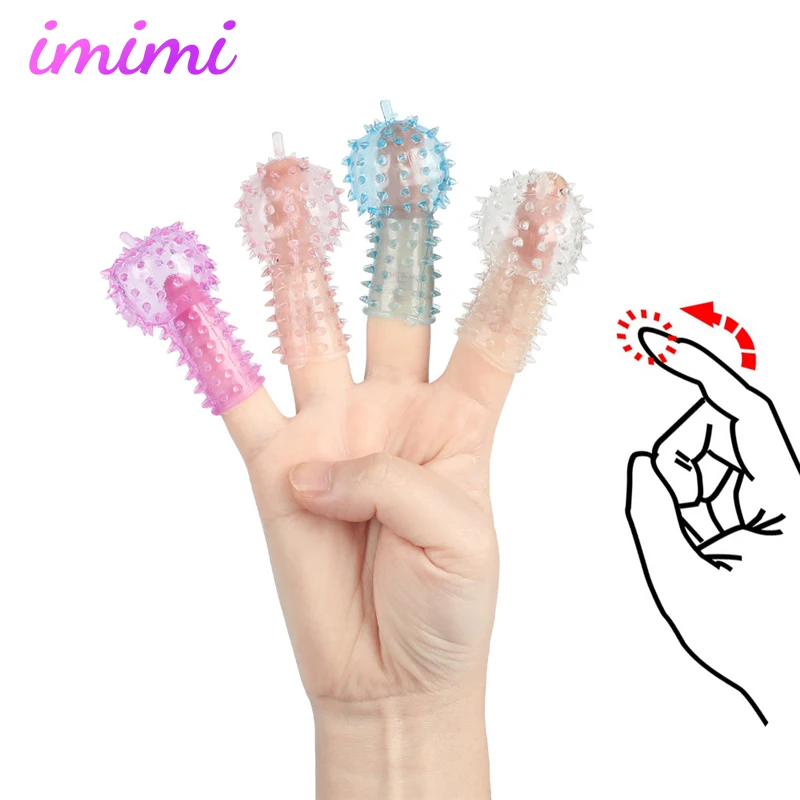 Lesbian Products Orgasm Finger Sleeve Vibrator Female Masturbator G Spot Massage Clit Stimulate Erotic Goods Sex Toys For Women | Красота и