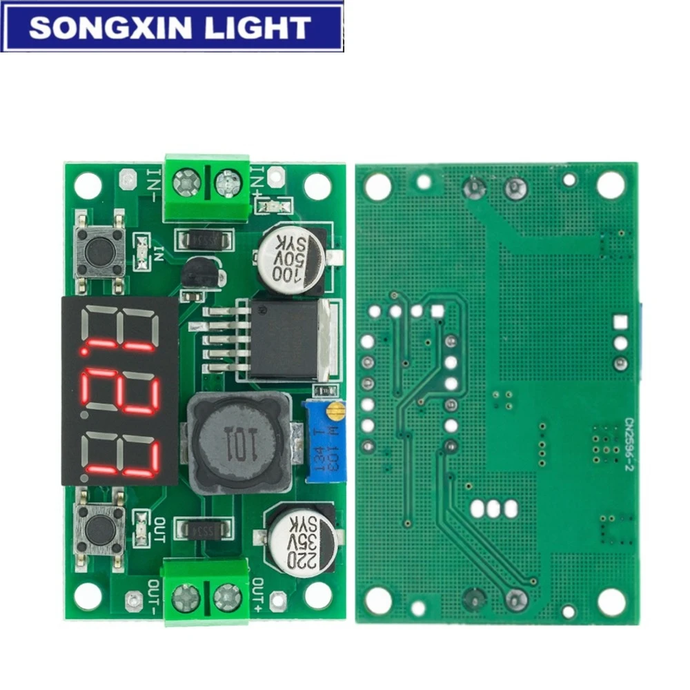 5 шт. Новый Регулируемый понижающий модуль питания SONGXIN LM2596 DC 4 0 ~ 40 до 1 3-37 в +