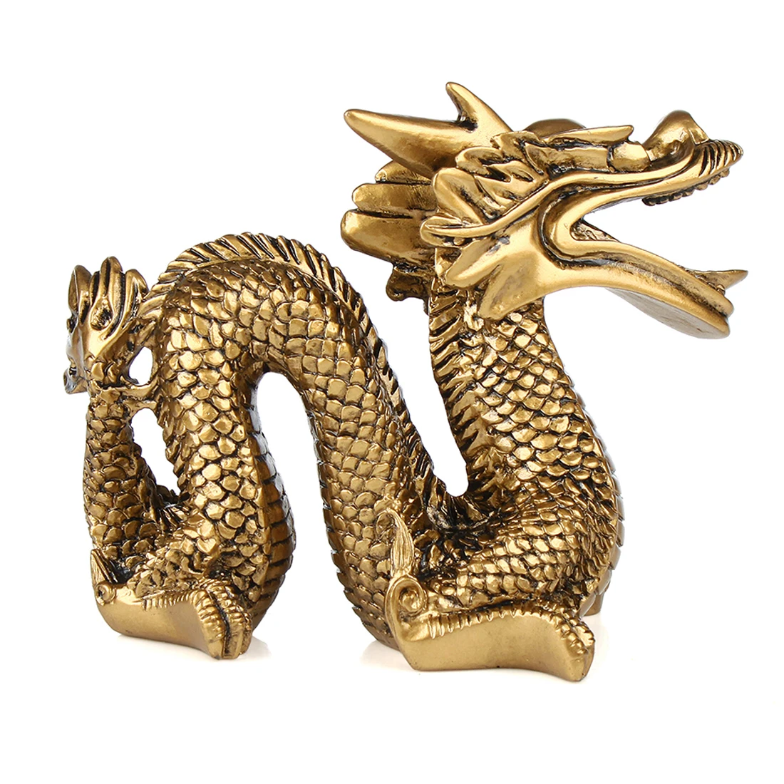 Китайская геотехническая статуя Jinlong талисман и успешные предметы домашнего обихода, смола лазурный дракон, ресторанная мебель