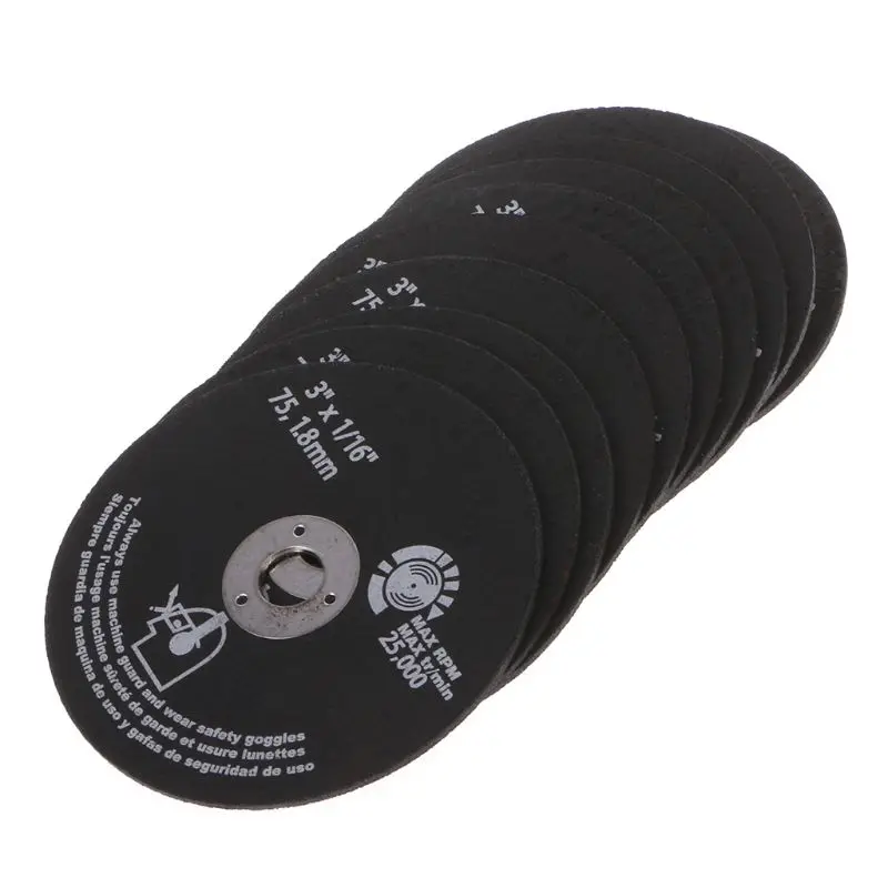 

10pcs Circular Resin Grinding Wheel Saw Blades Cutting Wheel Disc For Metal Cutting