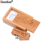 SHANDIAN деревянный USB флеш-накопитель квадратный армейский нож ручка-накопитель 64 ГБ 32 ГБ 16 ГБ 4 ГБ свадебный подарок карта памяти коробка бесплатный логотип