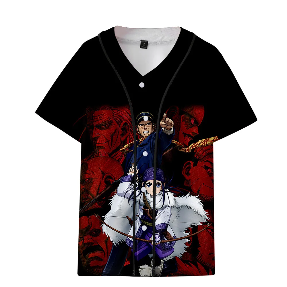 Новая футболка для косплея аниме Golden Kamuy Sugimoto Saichi Asirpa с 3D принтом модная