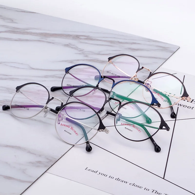 Ультралегкая оправа для очков ретро оптовая продажа Круглая близорукости