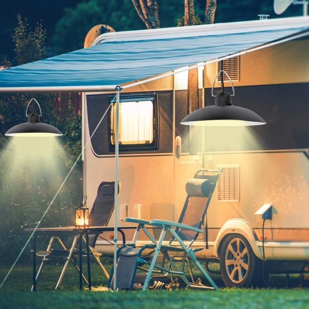 Светодиодный подвесной светильник на солнечной батарее с двойной головкой