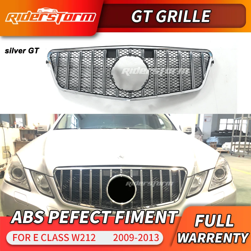 Gt решетка для W212 GT гриль Передняя решетка для Mercedes E класс w212 СЕДАН ПЕРЕДНИЙ гоночный гриль E320 E350 E400 C207