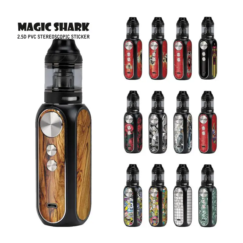 Деньги Доллар дерева принт череп граффити Vape Pod Стикеры чехол Крышка Обёрточная