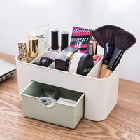plastic makeup bathroom storage box cosmetic organizer desktop make up jewelry storage case sundries table container organizer