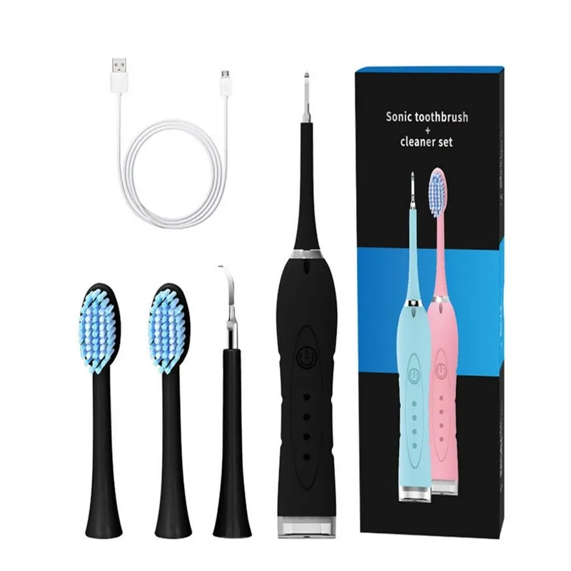 

Ultrasonic Sonic Tooth Calculus Remover Household Electric Stains Tartar Cleaner Tool USB Portable Whiten Teeth Tartar Dental