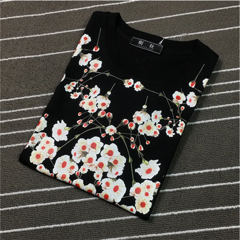 

2021 Summer Men And Women's New Fashion Short Sleeve Printed T-Shirt 100% Cotton Fashion Personality Slim Clothing