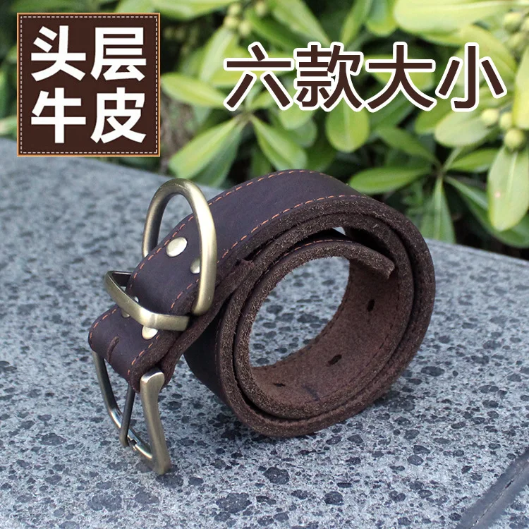 

Large Dog Collar Genuine Leather Pet Collars For Small Medium Large Dogs Real Leather German Shepherd Big Dog Collar XS-3XL