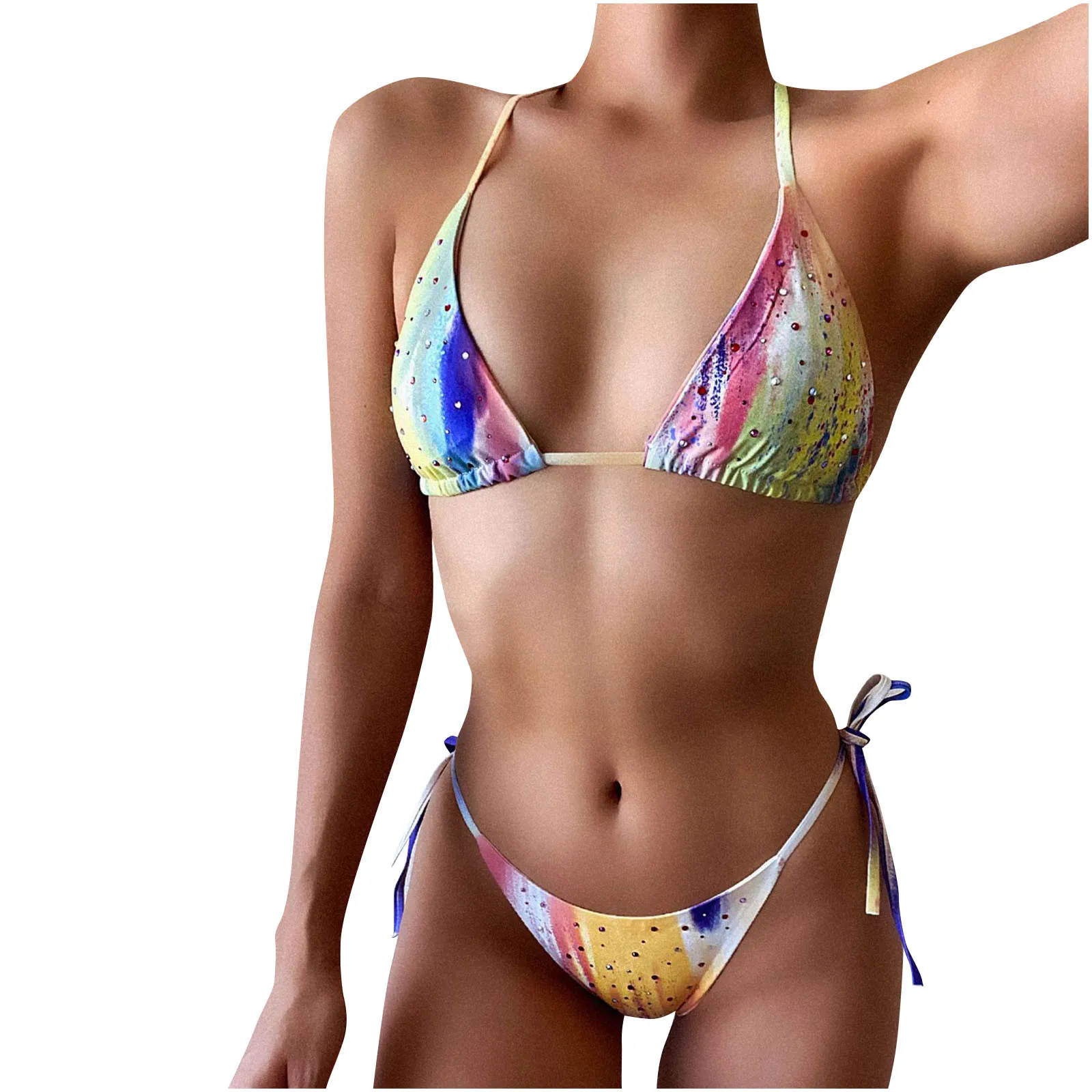 

Womens Print Three Piece Sexy Bikini Push-up Pad Swimwear Swimsuit Beachwear Set Bikini Swimsuit Women Ropa De Mujer 2021 #8