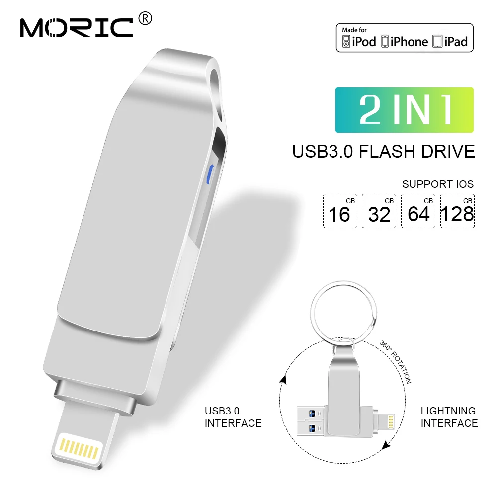Морический бриллиантовый модный i флэш накопитель для Apple ipad iphone 6s 6 plus usb 3 0 64 Гб высокоскоростной 32 128 ГБ u