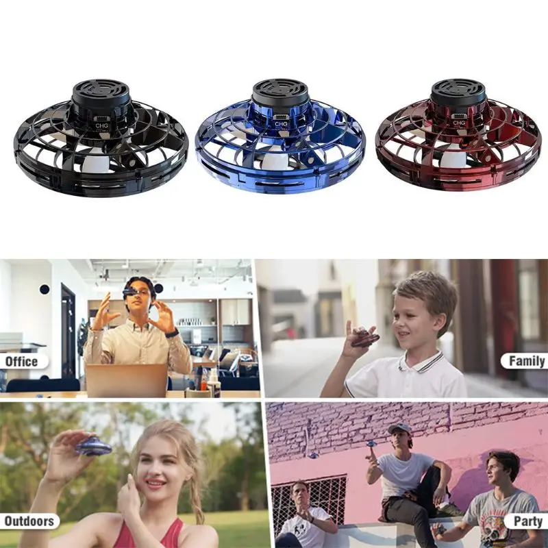 

Flynova Flyings Spinner 360 Rotary USB Charging Flyings Disc Hand Drone with LED