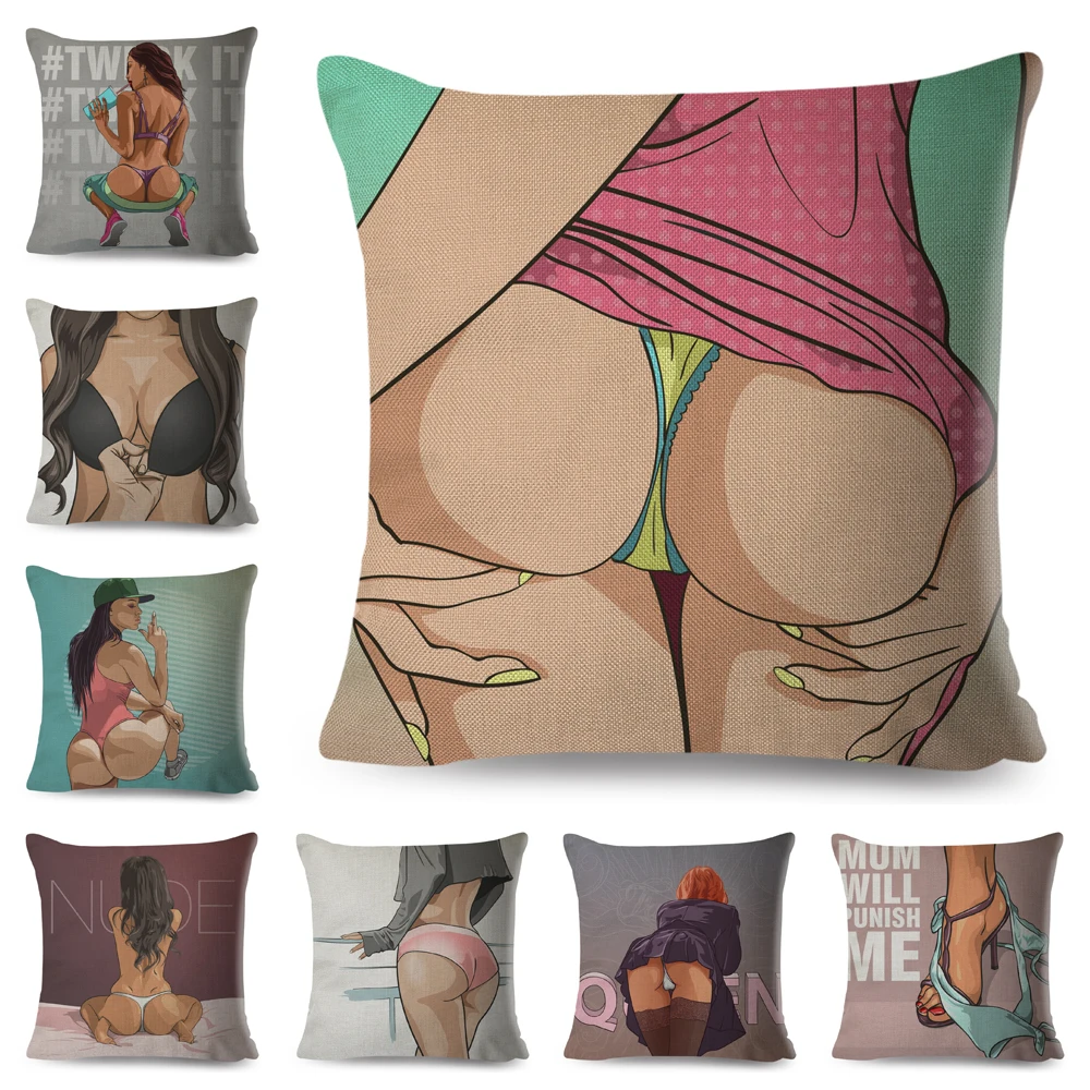 Супер пикантные Дамская Подушка Чехол Декор Модные красивые женские Чехлы