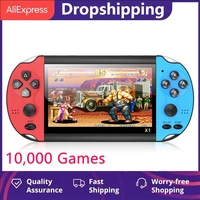 handheld game console built in 10000 games video game consoles 4 3 inch classic dual shake video game consoles double shaking