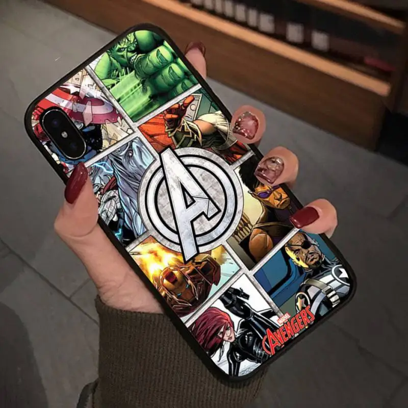 Motirunner Marvel Avengers Luminous Tempered Mobile Case For Xiaomi Redmi Note 4x 4a 5 5a Plus 6 6a Pro S2 Telephone Accessories | Мобильные