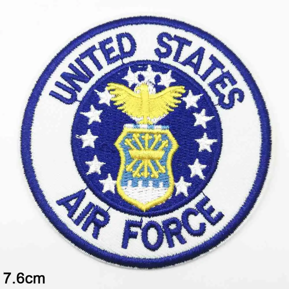 AIR FORCE(baise Freedom Beer Bacon оружие военное оружие тема пистолет железная Вышивка Одежда нашивки для одежды наклейки одежда - Цвет: AIR FORCE(baise